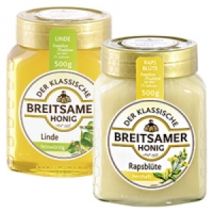 Breitsamer Honig Linde feinw&uuml;rzig oder Rapsbl&uuml;te herzaft jedes 500-g-G 3.99&nbsp;&euro;