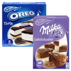 Oreo Torte oder Milka Schokokuchen Backmischung und weitere Sorten, je 2.99&nbsp;&euro;