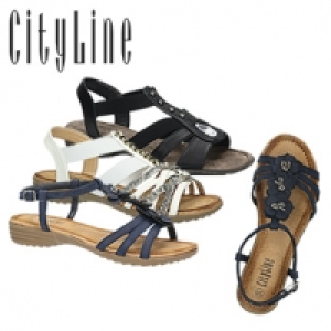 Aktuelle Damen-Sandalen oder -Pantoletten, passend zur sommerlichen Mo 19.95&nbsp;&euro;