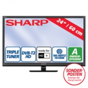 24-LED-HD-TV LC-24CHF4012E, H.265, 2 HDMI-Eing&auml;nge, USB-/CI+-Anschluss 139.00&nbsp;&euro;