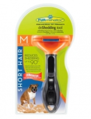 Hunde-Pflegebürste FURminator deShedding Kurzhaar M