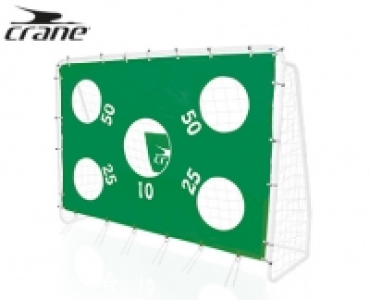 crane®Fußballtor mit Torwand und Netz