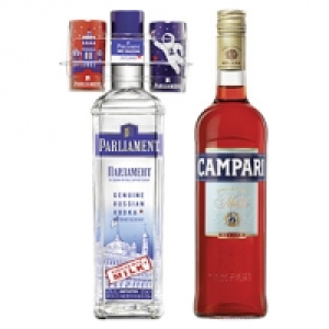 Campari Bitter oder Parliament Vodka, 25/40 % Vol., jede 0,7-l-Flasche 8.99&nbsp;&euro;