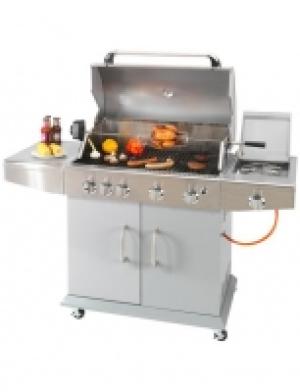 Gasgrill 4 Brenner, BxTxH: 151x58,5x121 cm
