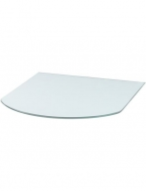 Glasbodenplatte Halbrundbogen, 85 x 110 cm, transparent, zum Funkensch