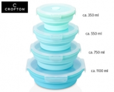 CROFTON®Faltbare Silikon-Aufbewahrungsboxen, 4er-Set