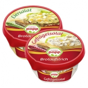 Popp Brotaufstrich versch. Sorten, jede 150-g-Packung 0.85&nbsp;&euro;