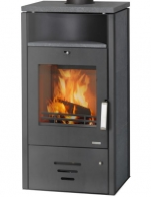 Hagebau  Kaminofen Meran, Stahl, 6 kW, Dauerbrand, Automatik