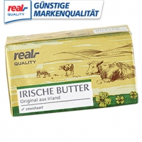 Real  Irische Butter jede 250-g-Packung