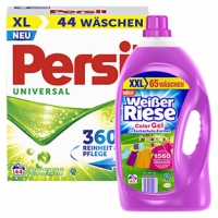 Real  Weißer Riese 65WL oder Persil Waschmittel 44/40 Waschladungen, versch.