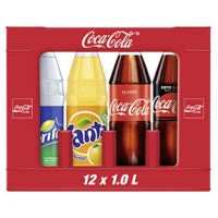 Real  Coca-Cola, Fanta oder Sprite (koffeinhaltig), versch. Sorten, 12 x 1 L