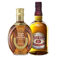 Real  Chivas Regal Scotch Whisky oder Dimple Scotch Whisky Golden Selection 