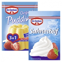 Real  Dr. Oetker Original Pudding zum Kochen 3+1 gratis, -Tortenguss fix ode