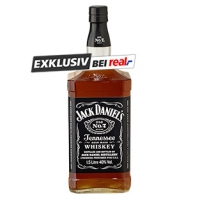 Real  Jack Daniels Tennessee Whiskey 40 % Vol., jede 1,5-l-Flasche