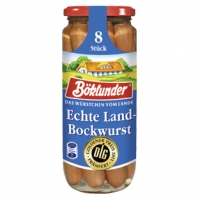 Real  Böklunder Echte Land-Bockwurst jedes 8 Stück = 360-g-Glas