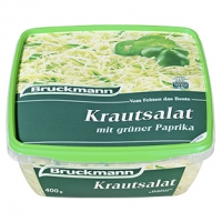 Real  Bruckmann Krautsalat mit grüner Paprika, jede 400-g-Packung