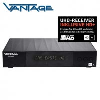 Real  UHD-/HDTV-Twin-Sat-Receiver UHD4000HD+ alphanumerisches Display EPG, D