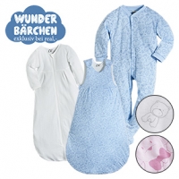 Real  Baby-Schlafsack 3 in 1 Velours oder Baumwolle, versch. Farben, Größe: 