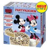Real  Disney Mickey Mouse Partykuchen, Joghurtkuchen mit Karamellgeschmack, 