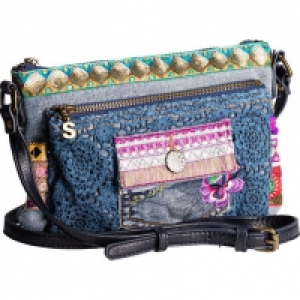 Desigual Schultertasche aus Jeans