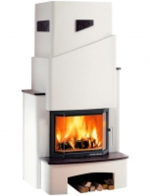 Kaminbausatz Strassburg Steinsims Schifer, 8 kW, ext. Luftzufuhr, Wärm