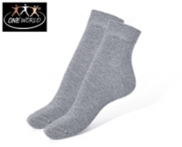 ONE WORLD®Socken mit Fairtrade-Baumwolle, 2 Paar