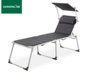 GARDENLINE®Aluminium-Komfort-Sonnenliege XXL