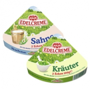 Adler Edelcreme Schmelzk&auml;sezubereitung, 57 % Fett i. Tr., versch. Sort 0.88&nbsp;&euro;