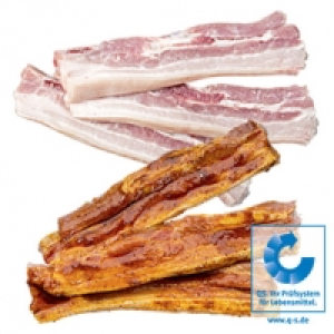 Frischer Schweinebauch mit Knochen, in Scheiben, natur oder mariniert, 4.99&nbsp;&euro;