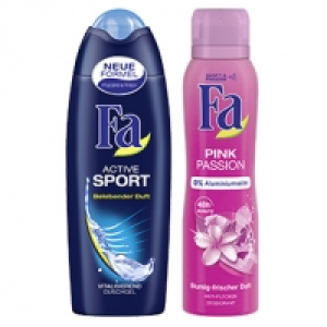 Fa Dusche, Deo Spray, Roll on oder fl&uuml;ssige Seife versch. Sorten, jede 0.88&nbsp;&euro;