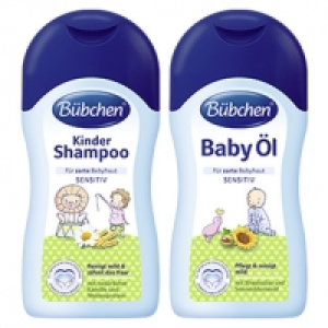 Bübchen Kinder Shampoo, Baby Öl oder Pflegebad jede 400-ml-Flasche 2.59 €
