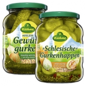 Kühne Gewürzgurken oder Schlesische Gurkenhappen jedes 720-ml-Glas/360 0.99 €