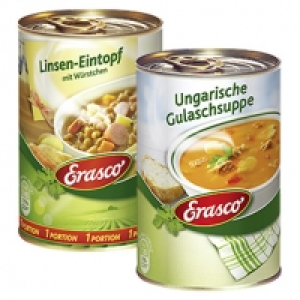 Erasco 1 Portion Linseneintopf oder Gulaschsuppe und weitere Sorten, j 1.11 €