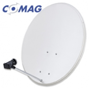 Sat-Sch&uuml;ssel 80-cm-Spiegel, HD-tauglich inkl. Universal-Quad-LNB und M 29.95&nbsp;&euro;