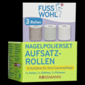 Rossmann Fusswohl Nagelpolierset Aufsatzrollen