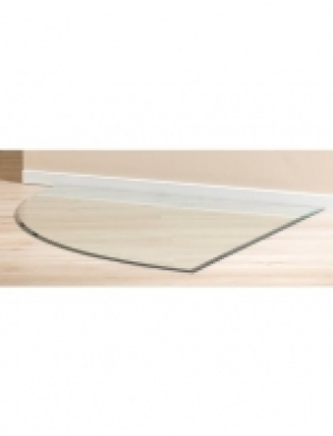 Glasbodenplatte Viertelkreis, 120 x 120 cm, transparent, zum Funkensch