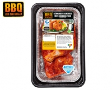 BBQ H&auml;hnchen-Schenkel mit R&uuml;ckenst&uuml;ck