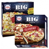 Real  Original Wagner Big Pizza Supreme 420 g oder BBQ Chicken 425 g, gefror