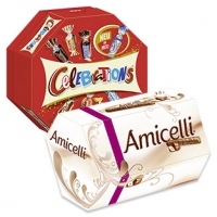 Real  Celebrations oder Amicelli jede 186/225-g-Packung