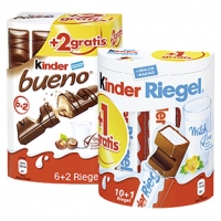 Real  Ferrero Duplo, Kinder Riegel, Hanuta 10er + 1 oder Kinder Bueno 6er + 