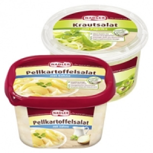 Real  Nadler Kartoffel- oder Krautsalat versch. Sorten, jeder 400/500-g-Bech