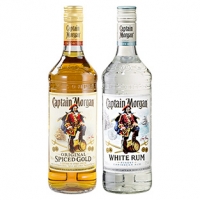 Real  Captain Morgan Spiced Gold oder White 35/37,5 % Vol., jede 0,7-l-Flasc