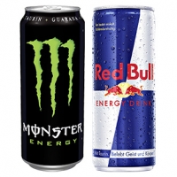 Real  Monster Energy Drink 0,5 Liter, Red Bull Energy Drink , Zero oder Edit