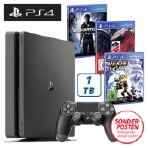 PlayStation 4 1 TB inkl. Uncharted 4 + Driveclub + Ratchet & Clank 289.00&nbsp;&euro;