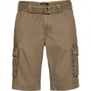 Peckott Herren Cargo-Bermuda mit G&uuml;rtel