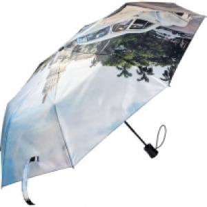 happy rain Mini Taschenschirm Kuba wei&szlig;, automatik