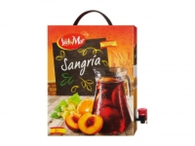Sangria Bag-in-Box 3 Liter süß, Rotwein 0.99 €