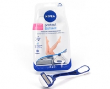 NIVEA protect & shave Premium 5-Klingen-Einwegrasierer