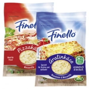 Arla Finello Pizza- oder Gratinkäse, 40 - 47 % Fett i. Tr. und weitere 1.19 €