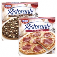 Real  Dr. Oetker Pizza Ristorante Salame 320 g oder Dolce Al Cioccolato 300 